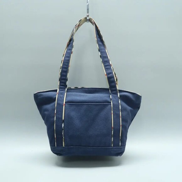 Burberry Navy Cloth Shoulder Bag 370-021925 - Picture 2 of 12